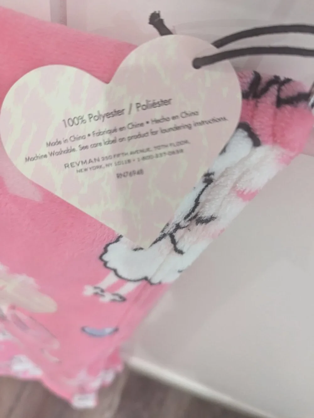 Betsey Johnson Plush Throw Poodle